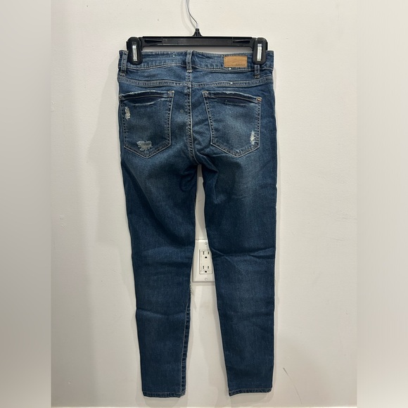 Garage Navy Blue Ripped Jeans - Picture 2 of 3